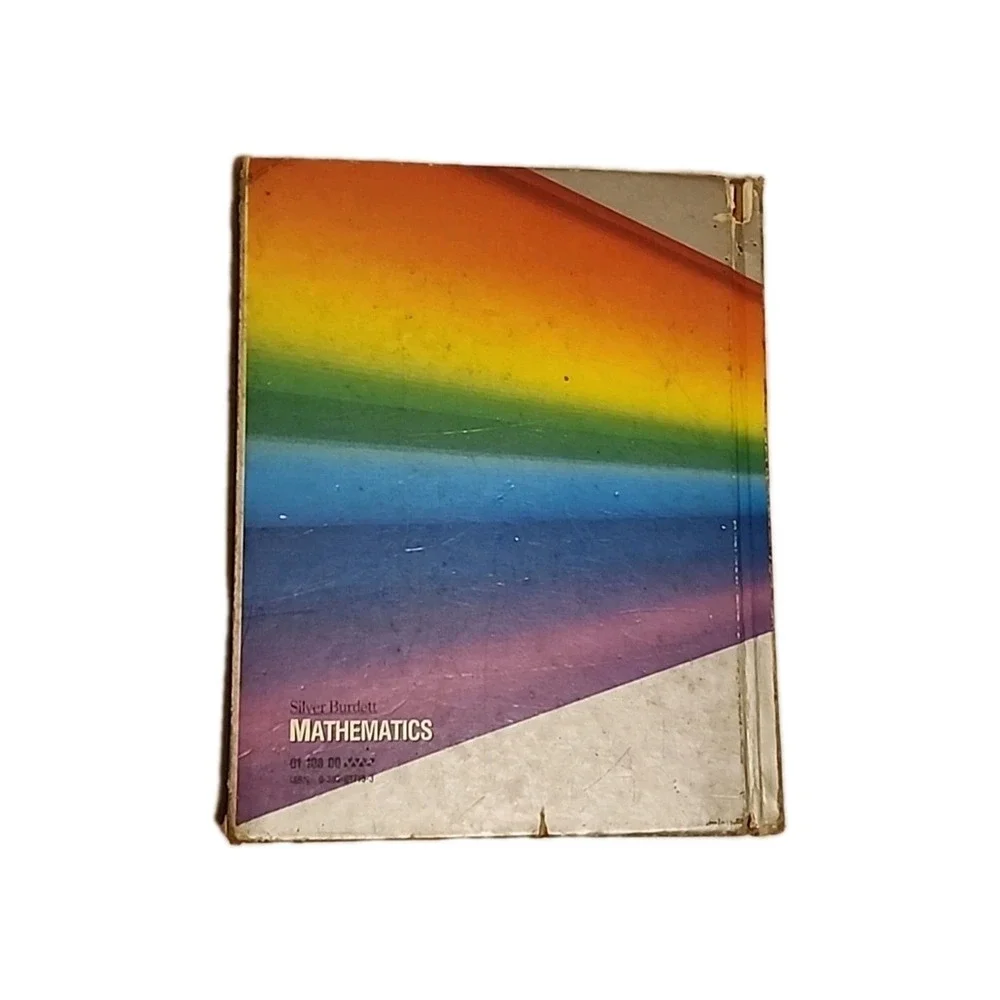 Silver Burdett Mathematics Hardback Textbook 1987 High School Math Class Vintage